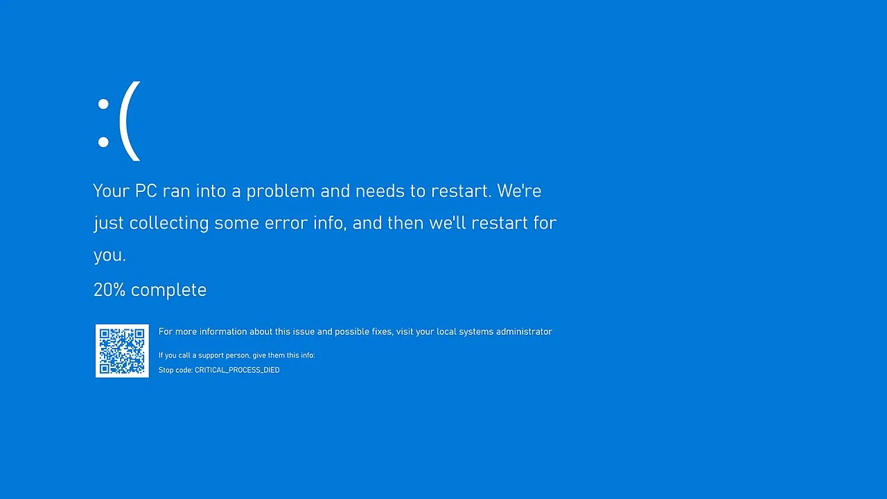 blue screen error