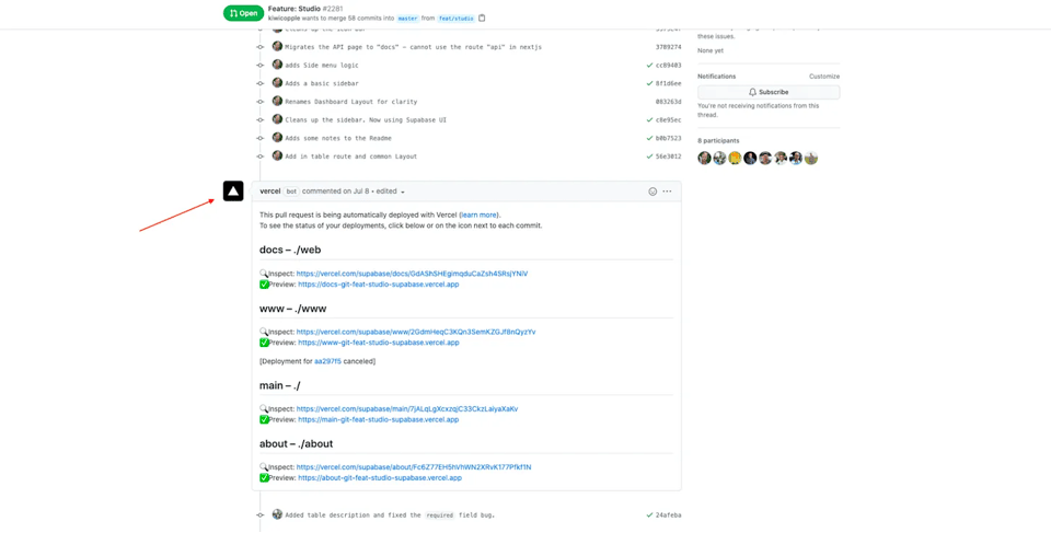 GitHub pull request code discussion