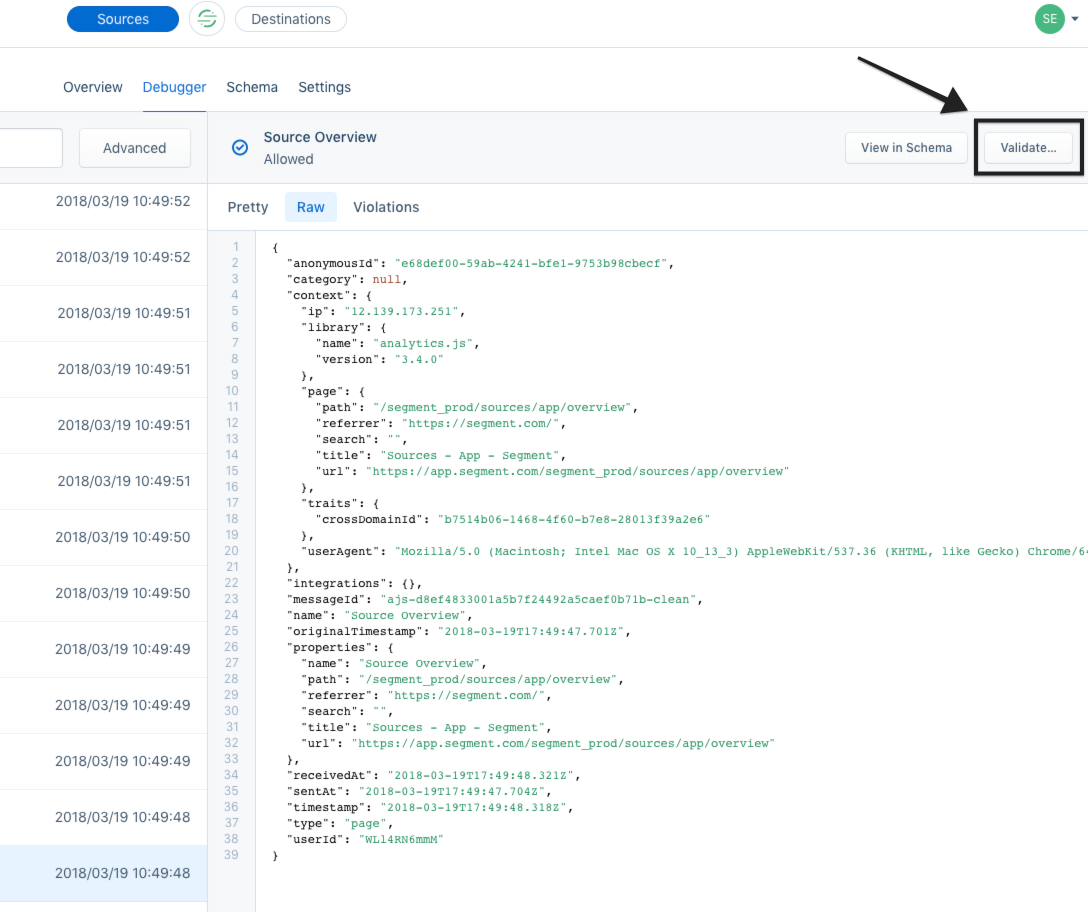 source json data