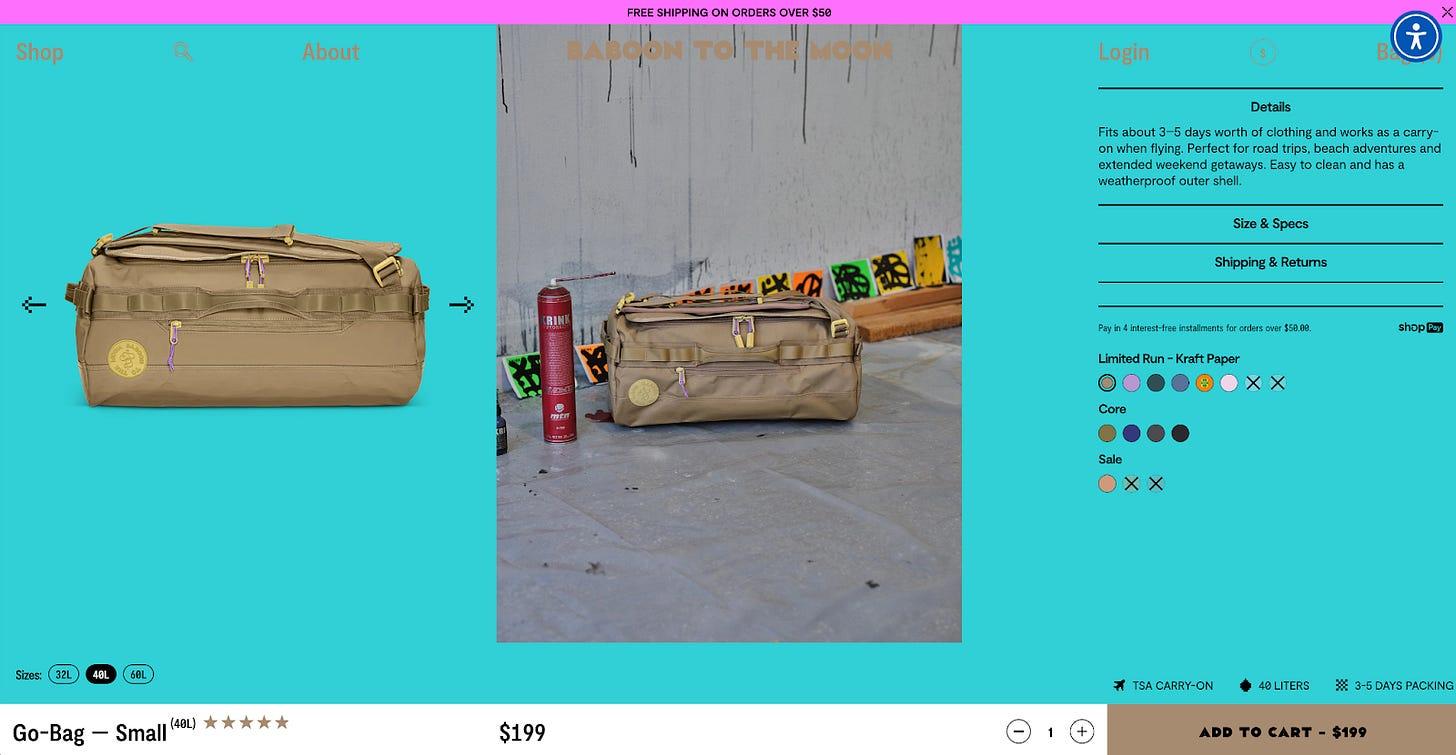 a more colorful website